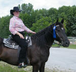Brooke Pape & Friesian Heritage horse Punchinello